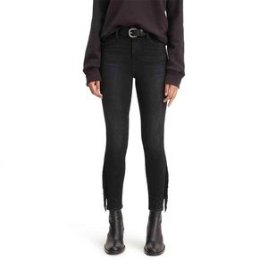 Levi’s 721 High Rise Skinny Fringe ankle jean
